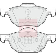 Apec Front Brake Pad Set PAD1394