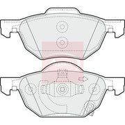 Apec Front Brake Pad Set PAD1394