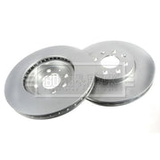 Borg & Beck 2 x Vented Front Brake Discs BBD4393