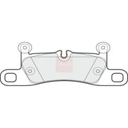 Apec Rear Brake Pad Set PAD2043