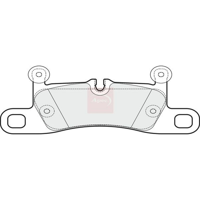 Apec Rear Brake Pad Set PAD2043