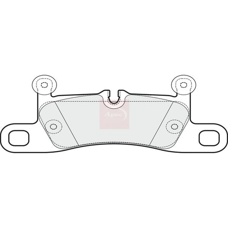 Apec Rear Brake Pad Set PAD2043