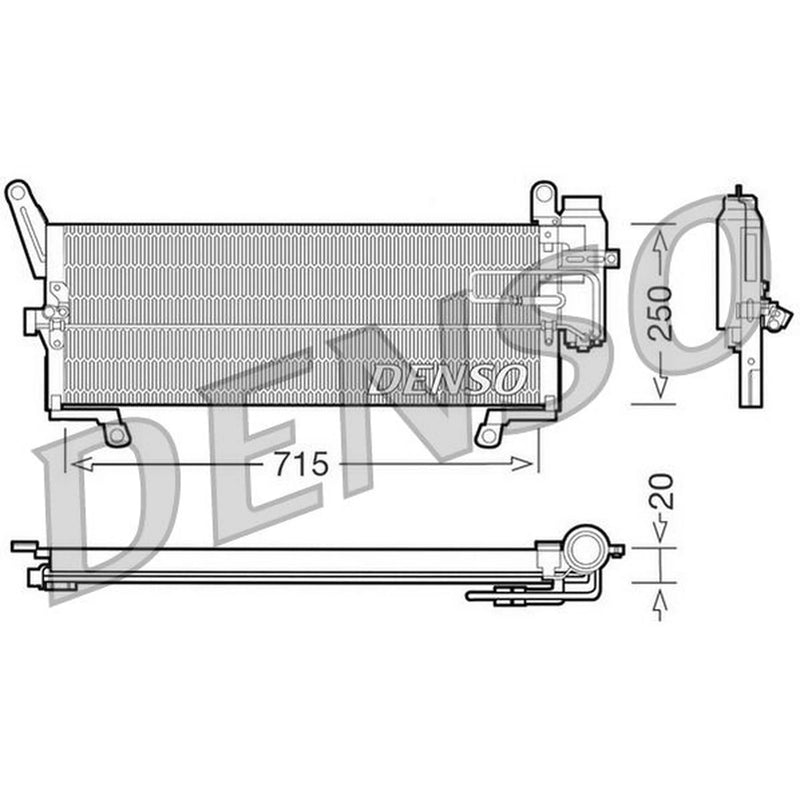 Denso Air Conditioning Condenser DCN09090