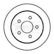 Borg & Beck 2 x Solid Rear Brake Discs BBD4211