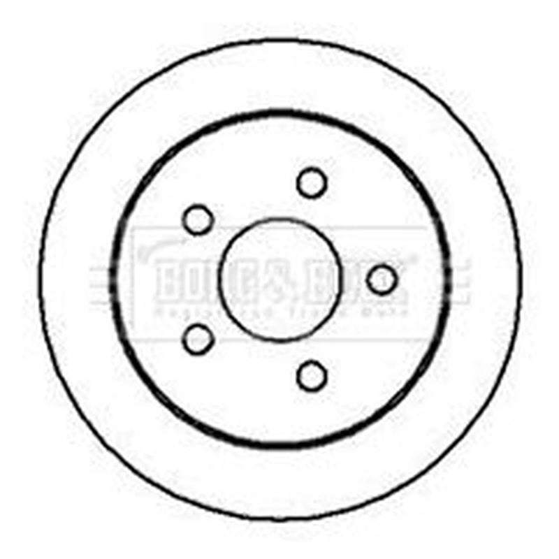 Borg & Beck 2 x Solid Rear Brake Discs BBD4211