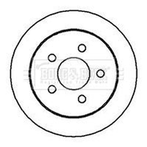 Borg & Beck 2 x Solid Rear Brake Discs BBD4211