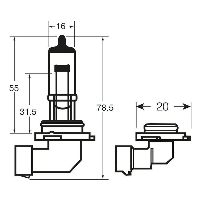 1x Ring H10 (710) 12v 42w Halogen Headlamp Headlight Bulb - R710 Ring  - Town Parts