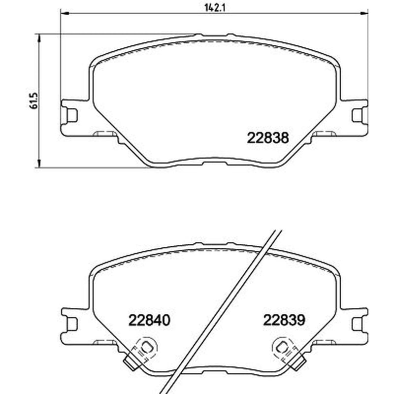 Mintex Front Brake Pad Set MDB4066