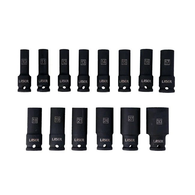 Laser Tools Deep Impact Socket Set d 14pc 1-1
