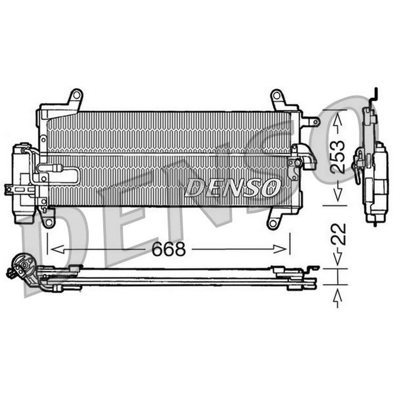 Denso Air Conditioning Condenser DCN09093