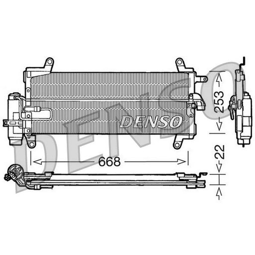 Denso Air Conditioning Condenser DCN09093