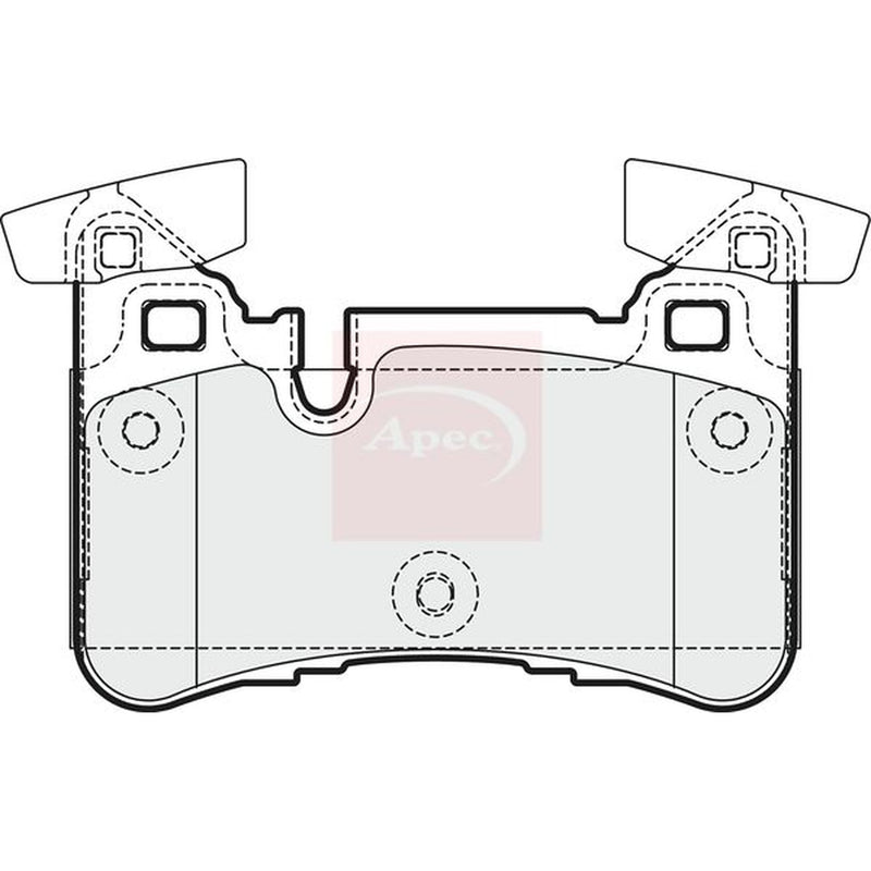Apec Rear Brake Pad Set PAD1769