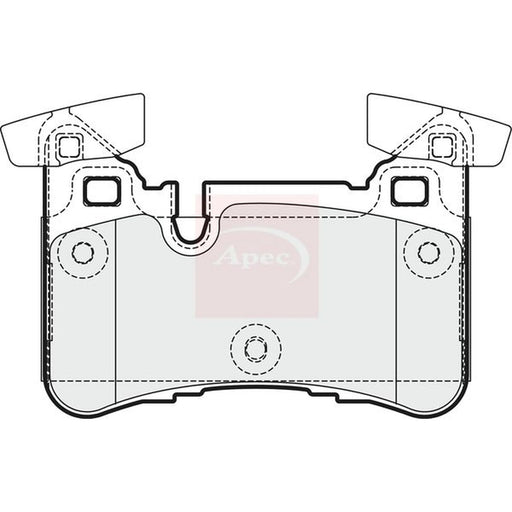 Apec Rear Brake Pad Set PAD1769