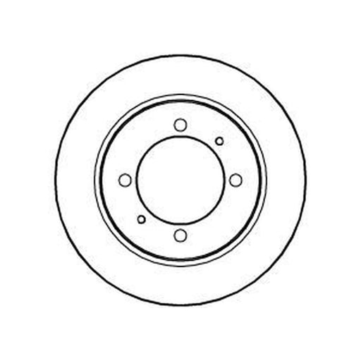 Abtex 2 x Solid Rear Brake Discs BD800S