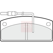 Apec Front Brake Pad Set PAD1430