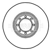 Borg & Beck 2 x Vented Rear Brake Discs BBD5902S