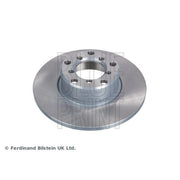 Blue Print 2 x Solid Front Brake Discs ADU174320
