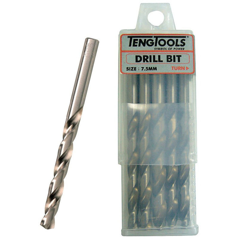 Teng Tools Drill Bits 1.0mm Fully Ground 10pcs