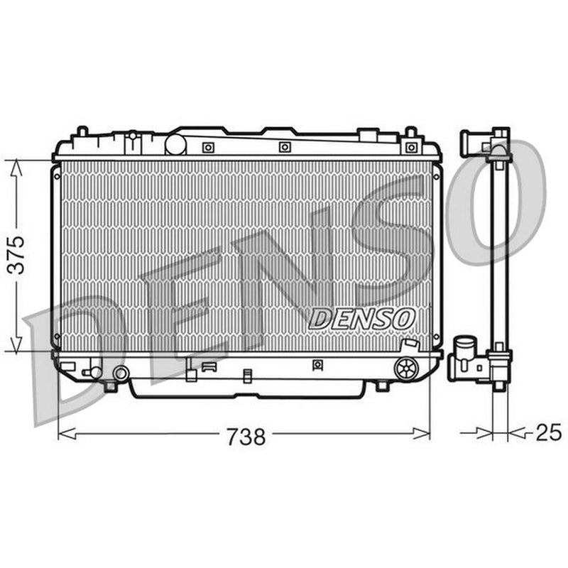 Denso Engine Radiator DRM50021
