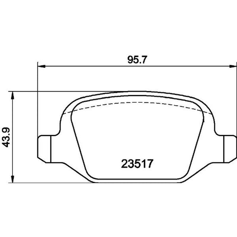 DON Rear Brake Pad Set PCP1283