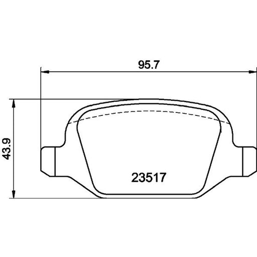 DON Rear Brake Pad Set PCP1283