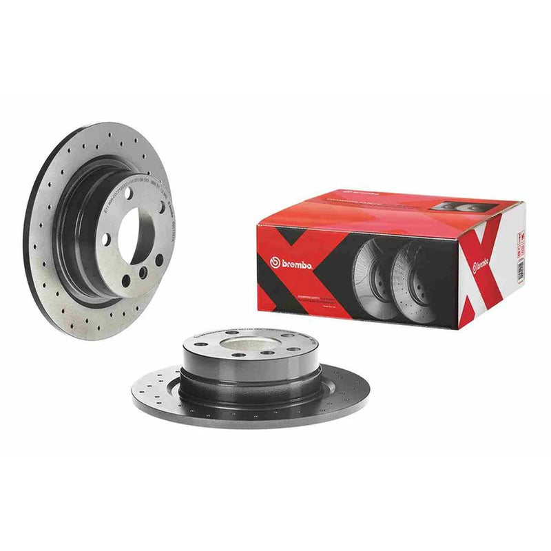 Brembo Xtra 2 x Perforated Rear Brake Discs 08.C115.1X