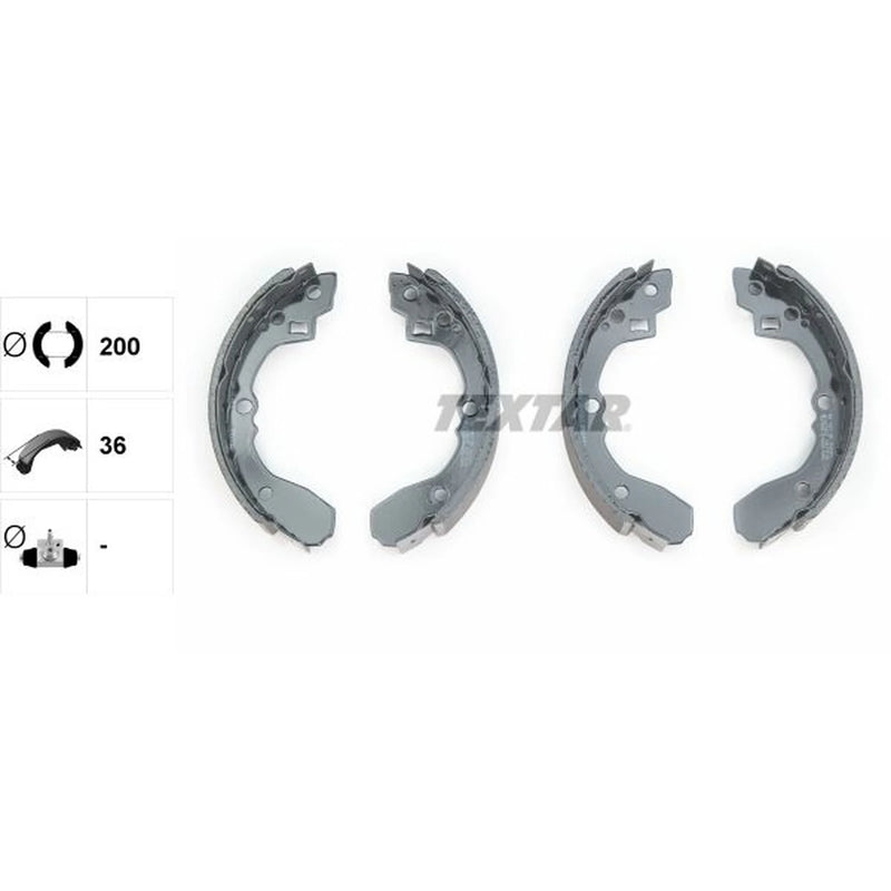 Textar Brake Shoe Set Axle Kit 91056100