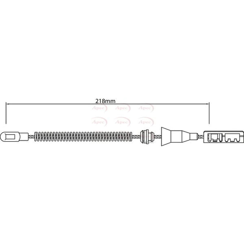 Apec Handbrake Cable Left Rear CAB1472