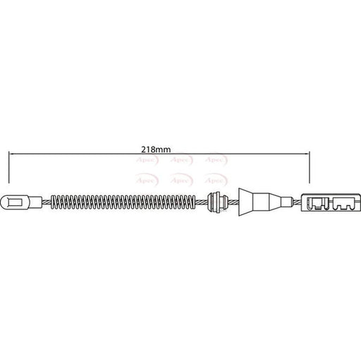 Apec Handbrake Cable Left Rear CAB1472