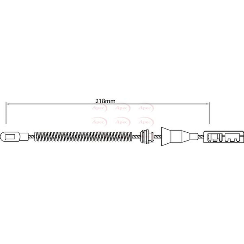 Apec Handbrake Cable Left Rear CAB1472