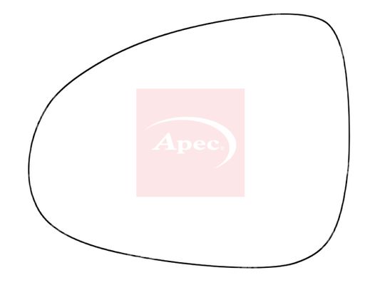 Apec Exterior Wing Mirror Glass Left