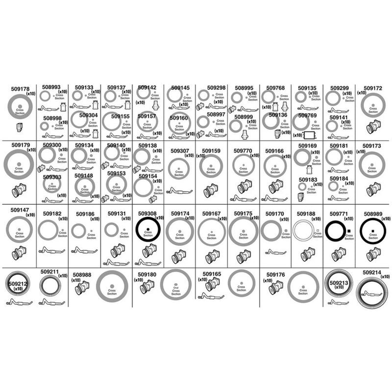 Valeo Universal O'Ring & Gasket Seals Kit 509725 509725