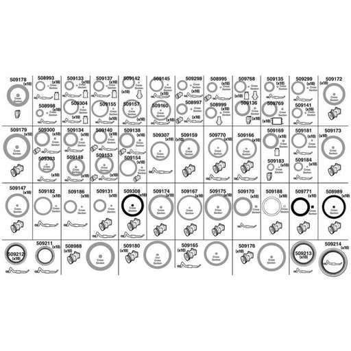 Valeo Universal O'Ring & Gasket Seals Kit 509725 509725