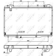 NRF Engine Radiator 54750