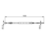 Bosch Handbrake Cable Rear 1 987 477 713