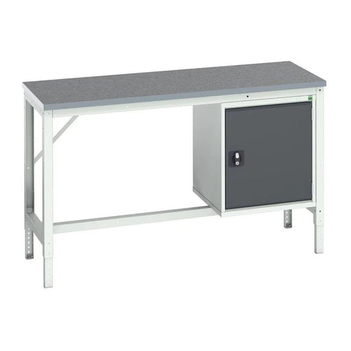 Bott Verso Bench with Cupboard, Lino Top 1500 x 600mm - Q16921665.19