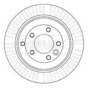 Borg & Beck 2 x Rear Brake Discs BBD4532