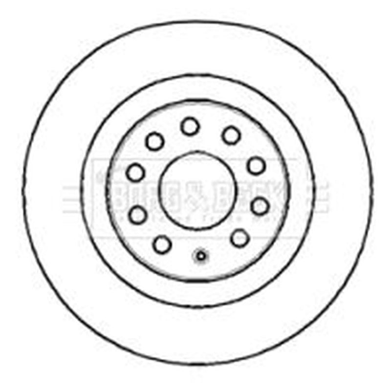 Borg & Beck 2 x Vented Front Brake Discs BBD4383