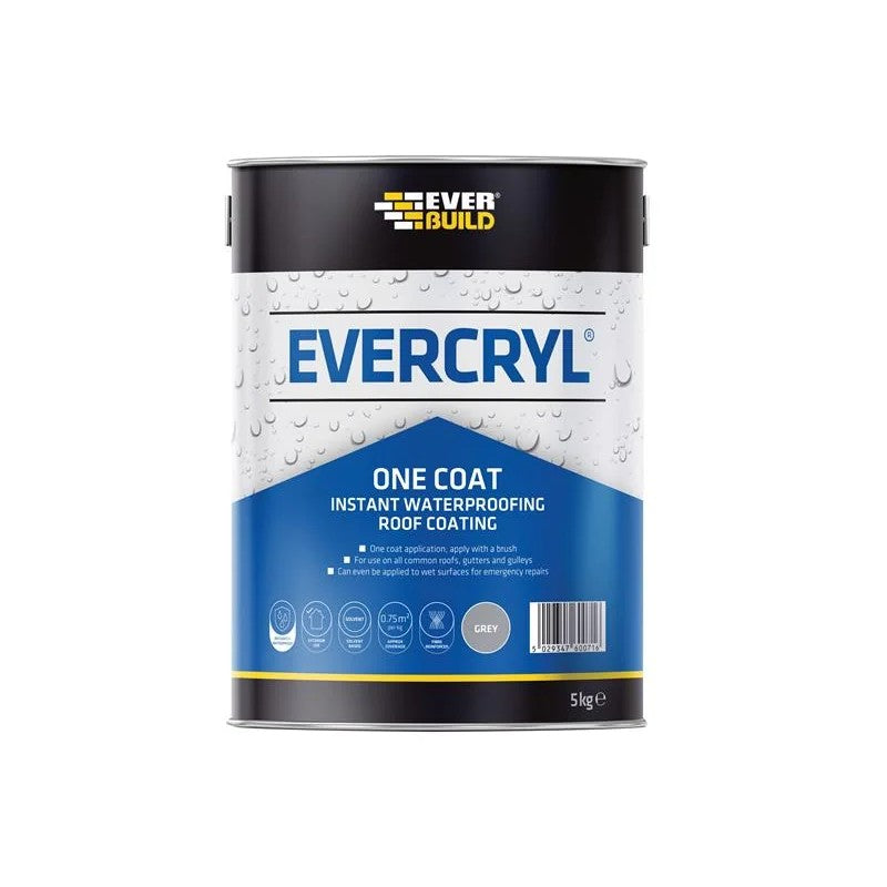 Everbuild Sika Evercryl® One Coat Grey 5kg - 851569
