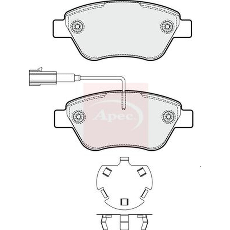 Apec Front Brake Pad Set PAD1775