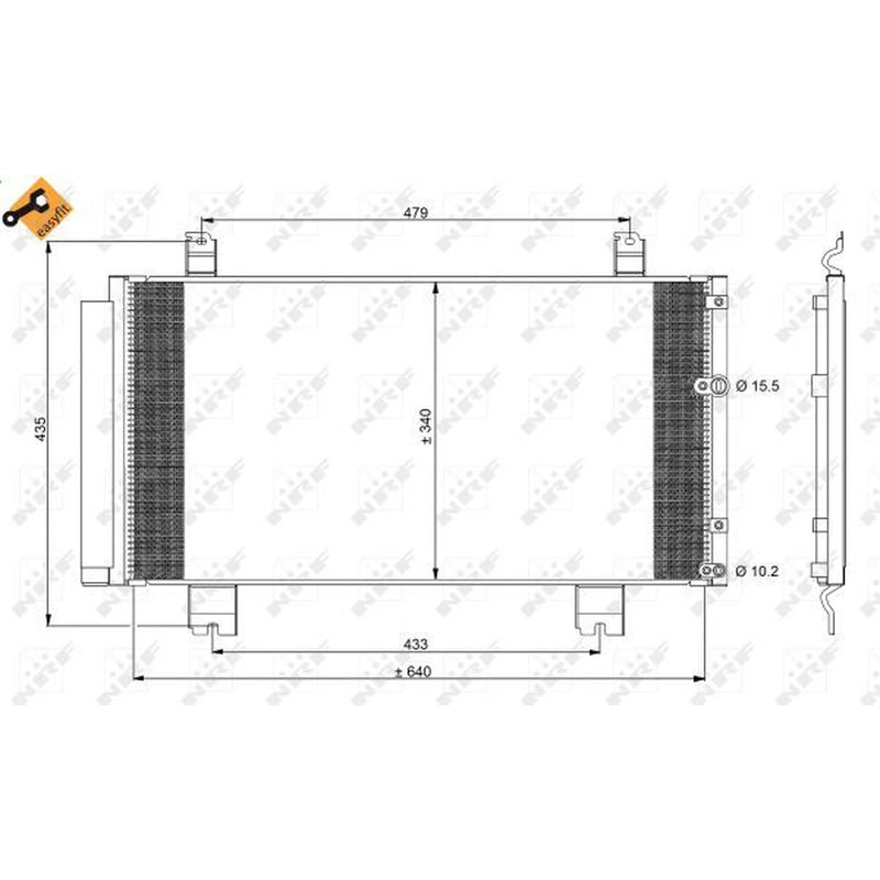 NRF Air Conditioning Condenser 350100