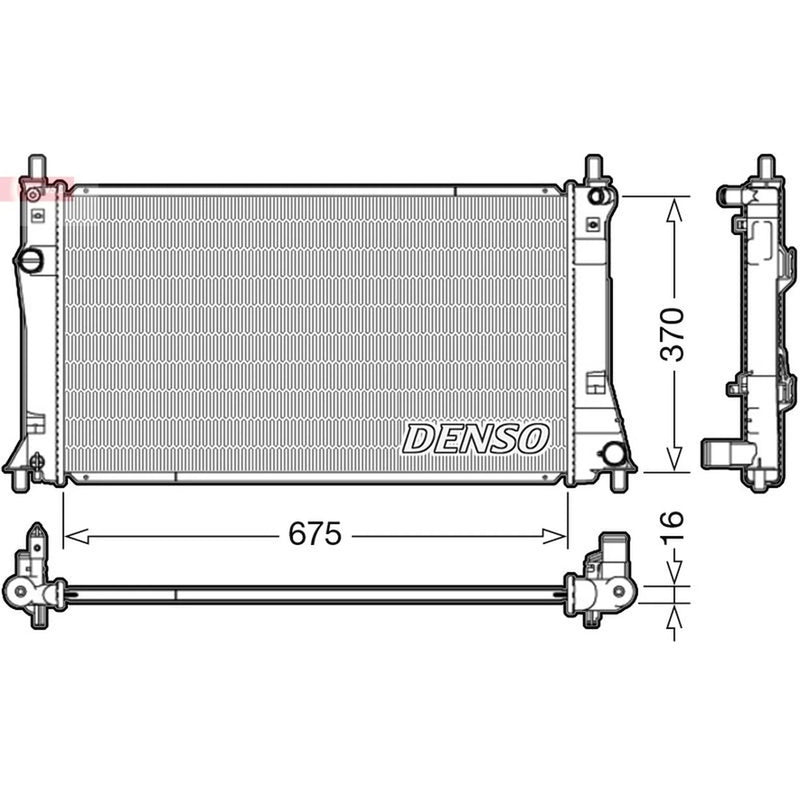 Denso Engine Radiator DRM44035