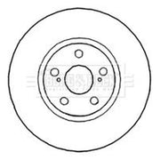 Borg & Beck 2 x Vented Front Brake Discs BBD4789