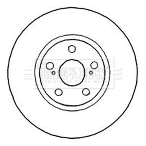 Borg & Beck 2 x Vented Front Brake Discs BBD4789