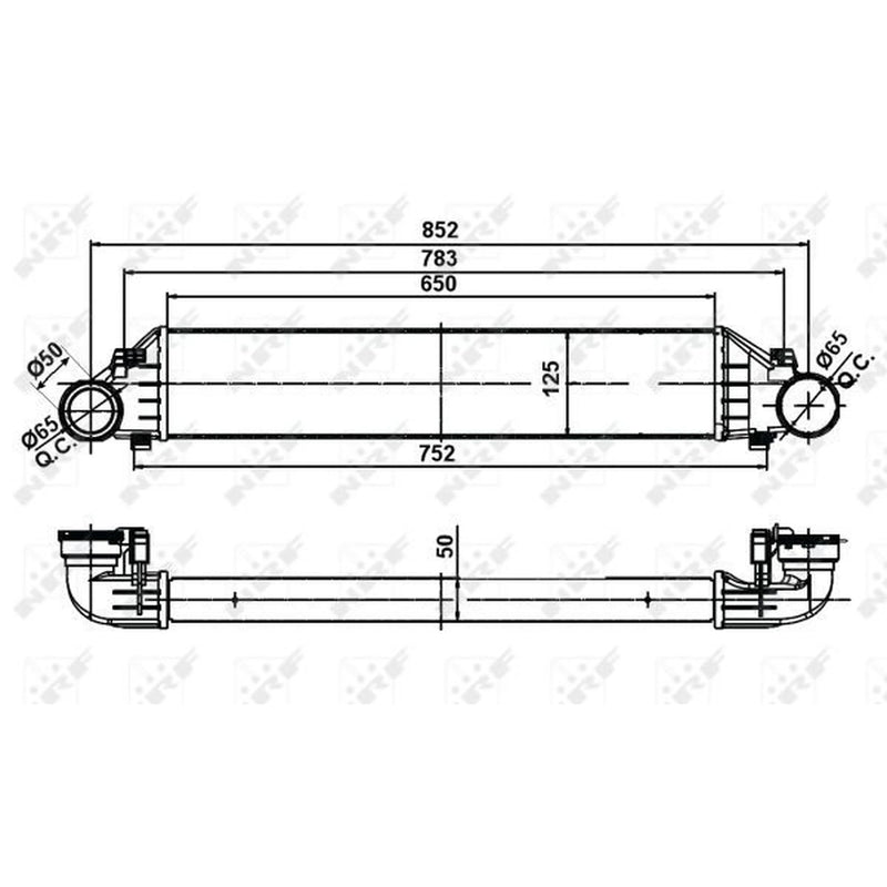 NRF Intercooler (Charge Air Cooler) 30161A