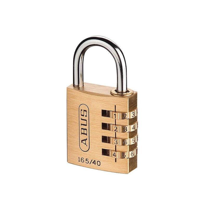 ABUS Mechanical 165/40 40mm Solid Brass Body Combination Padlock (4-Digit)