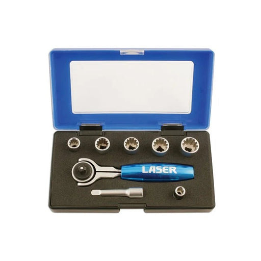 Laser Tools Alldrive® Socket Set 1/4"D 8pc - PL