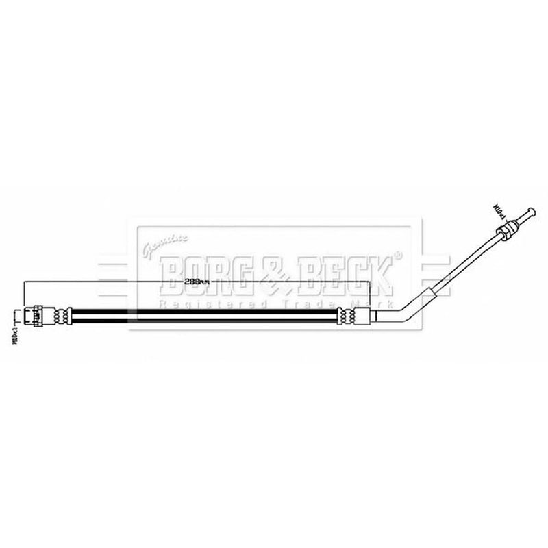 Borg & Beck Brake Hydraulic Hose Line Rear BBH8764