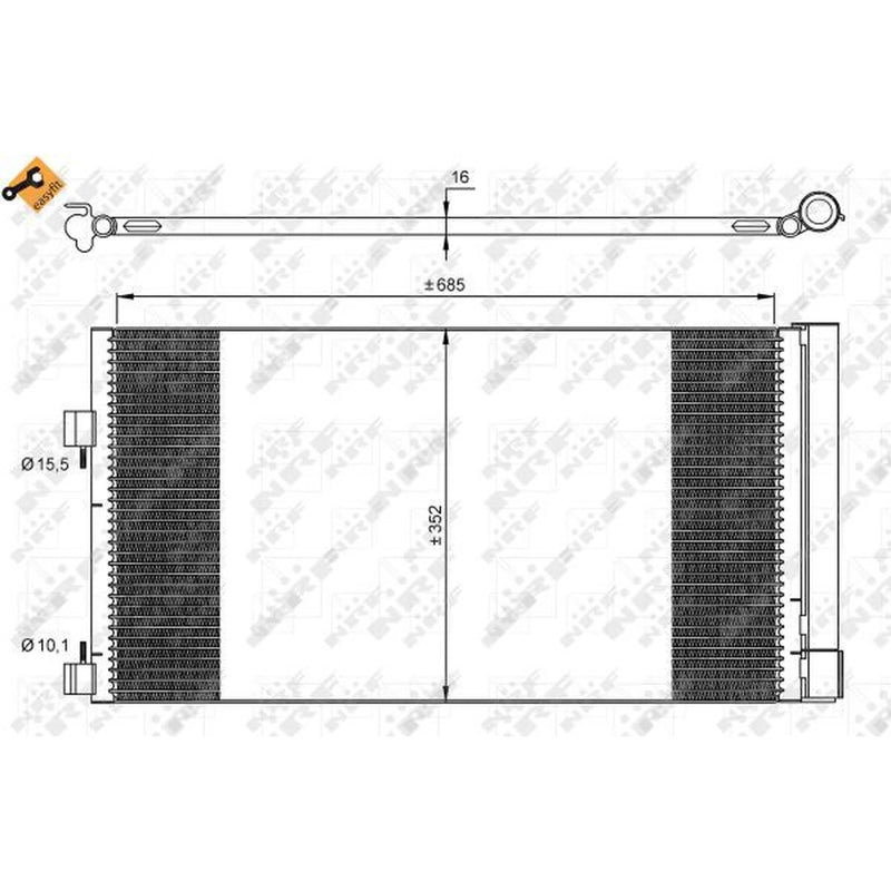 NRF Air Conditioning Condenser 35890