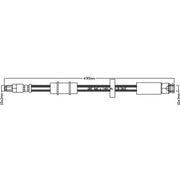 Juratek Brake Hydraulic Hose Line Front JBH1134